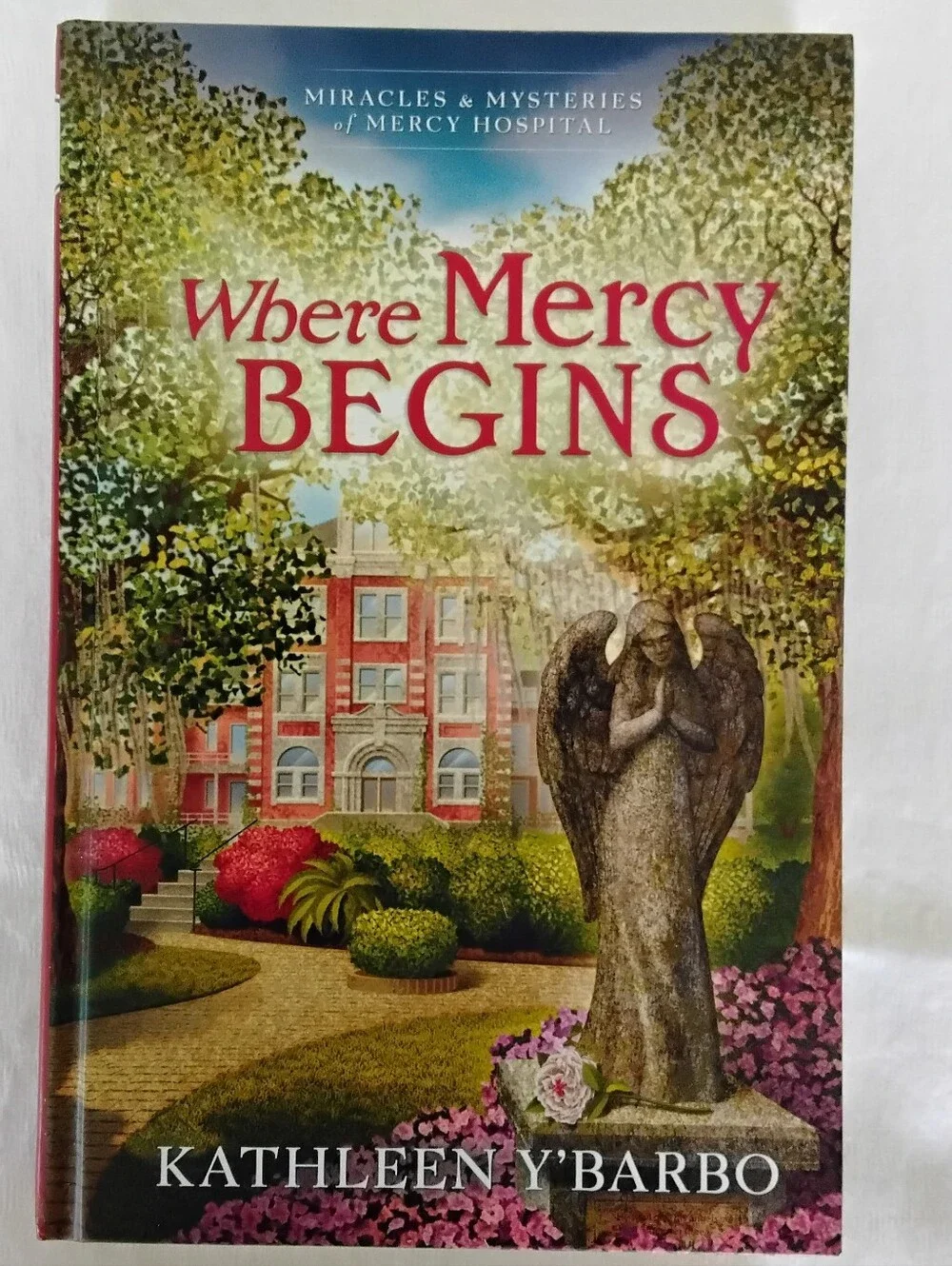 Where Mercy Begins Decorative Coffee Table Book — Green & Red
